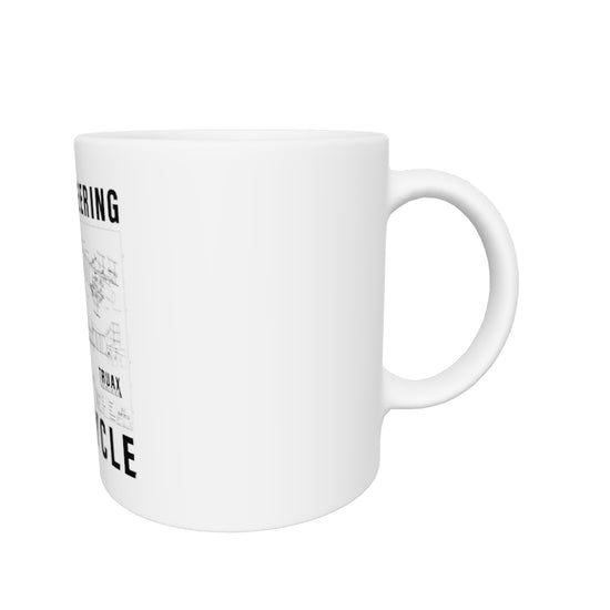 White glossy mug