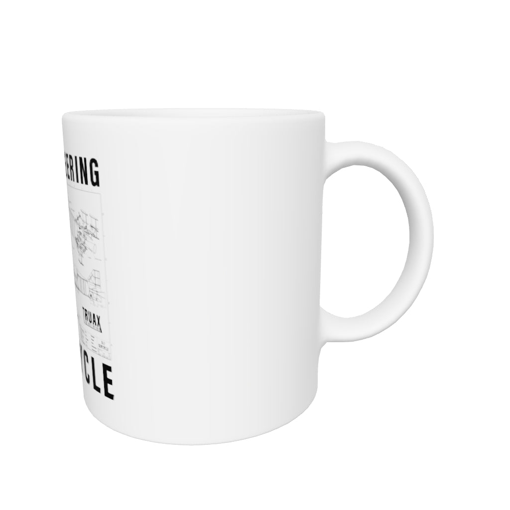 White glossy mug