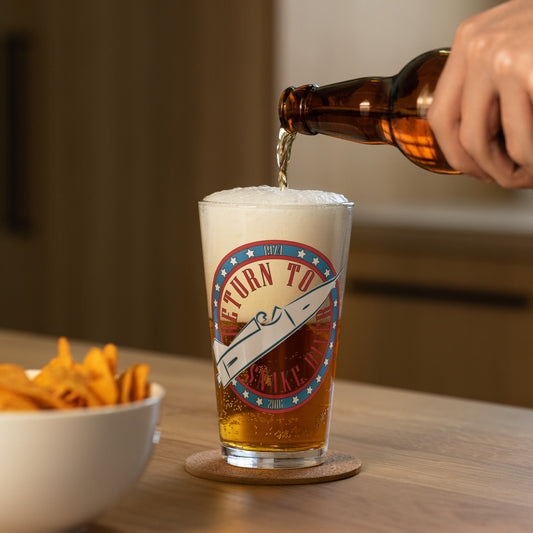 Shaker pint glass