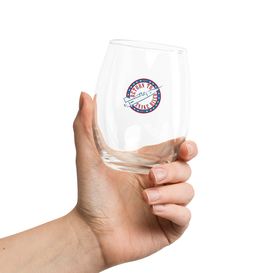 Stemless wine glass